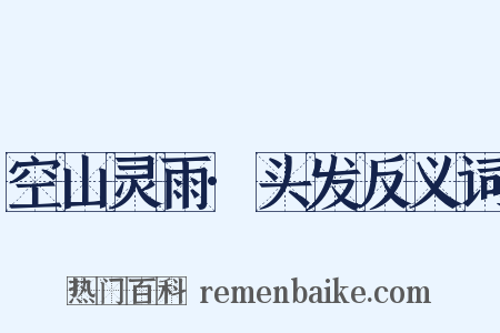 空山灵雨·头发反义词是什么意思的图片